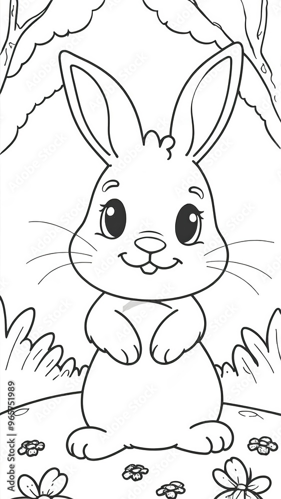 bunny coloring book bunny coloring book