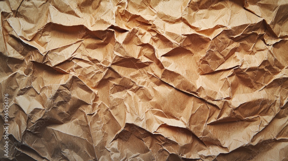 Abstract crumpled and creased recycle brown paper texture background Abstract crumpled and creased recycle brown paper texture background