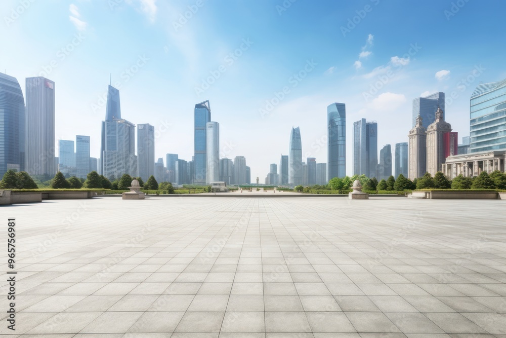 Empty square city architecture cityscape. Empty square city architecture cityscape.