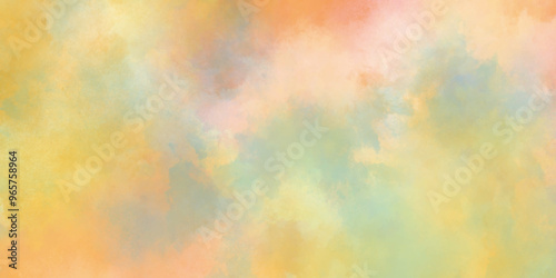 abstract watercolor background with pink and yellow color.  Abstract bright and shinny lovely soft color watercolor. subtle watercolor pink yellow gradient illustration.