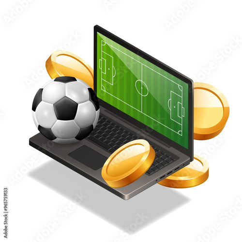 Sports betting. Banner for a website. Vector illustration.