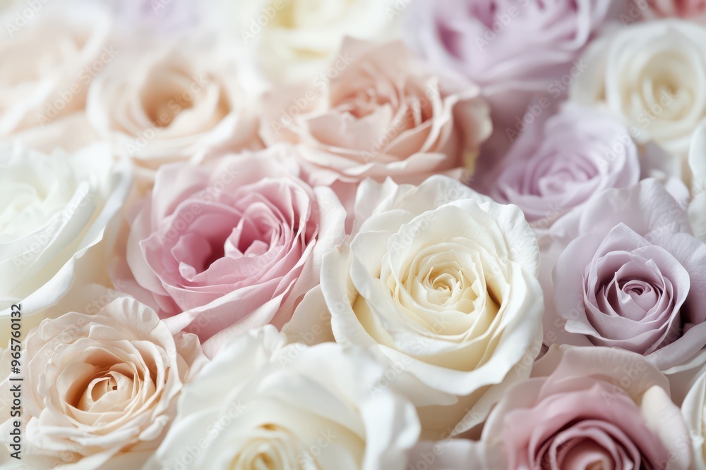 Pastel Roses Arrangement for Valentines Day Pastel Roses Arrangement for Valentines Day