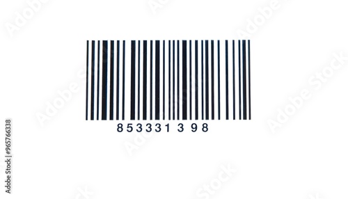 Shopping bar code on a white background