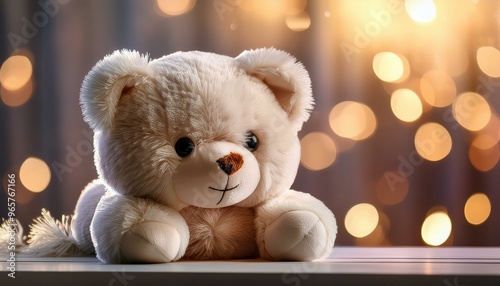 soft textures and gentle lighting, the huggable plush toy offers comfort and warmth.