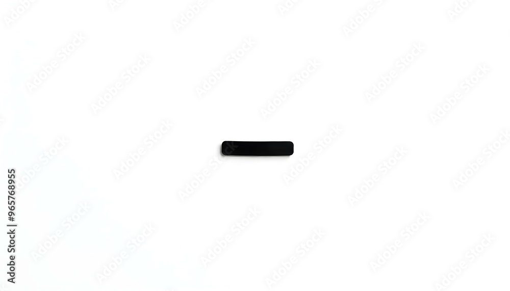 Math minus subtract symbol on a white background Math minus subtract symbol on a white background