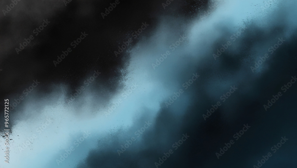 Fototapeta premium Black mist color gradient light blue dark blue rough color gradient background dark abstract background banner poster card wallpaper website header design