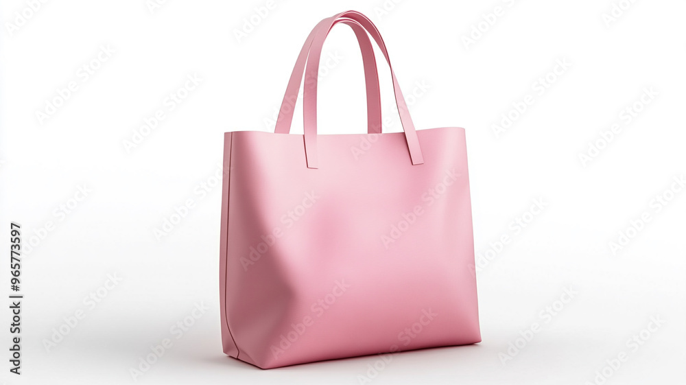 blank pink tote bag mockup on white background blank pink tote bag mockup on white background