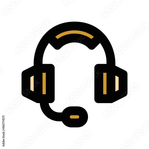 ensemble picto icones symbole appel call center sav couleur casque gras