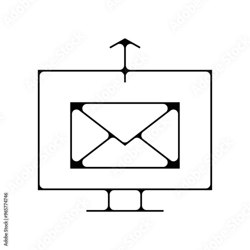 picto echange communication message mail email contact mail bleu gras