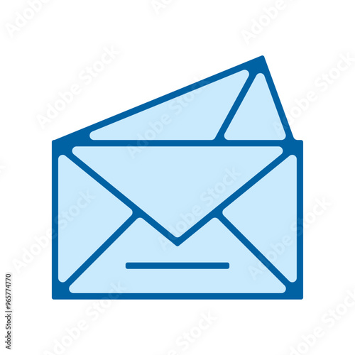 picto echange communication message mail email contact mail bleu fin