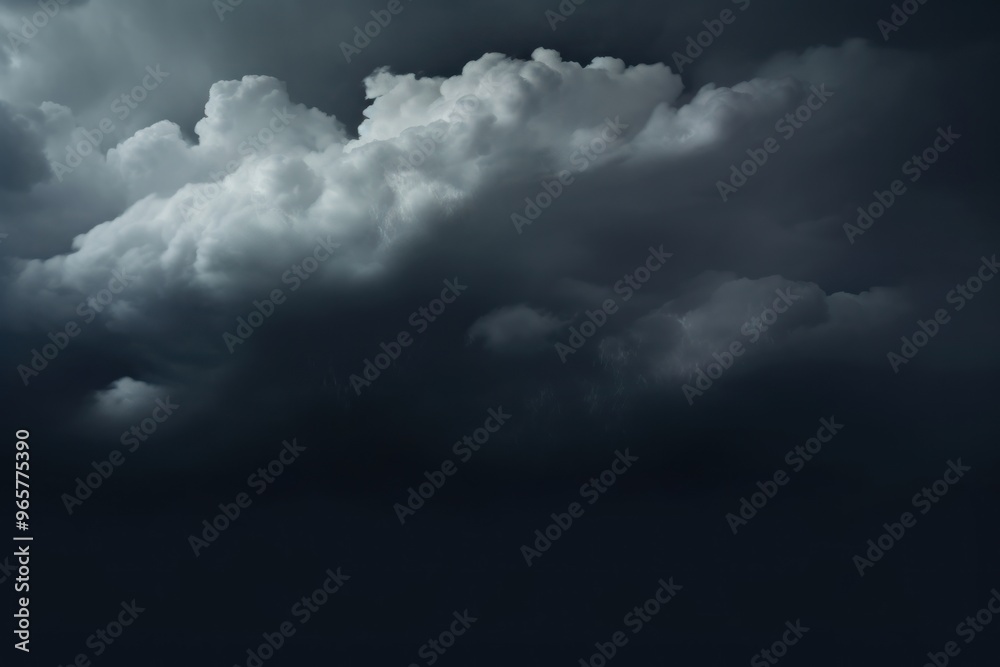 Obraz premium Dark background cloud sky thunderstorm.