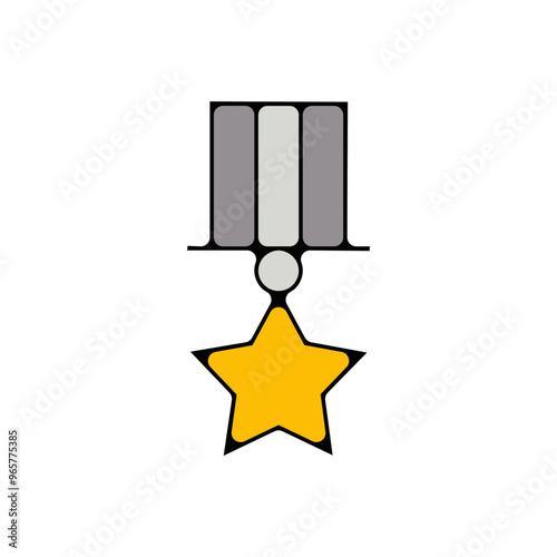 picto icones premier premiere place medaille honneur recompense vainqueur prix or couleur fin