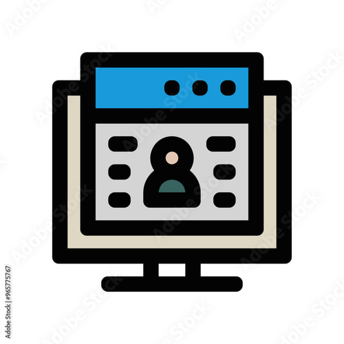 picto icones symbole profil en ligne couleur bleugras