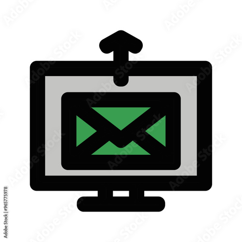 picto upload download echange communication message mail email contact mail couleur orange gras