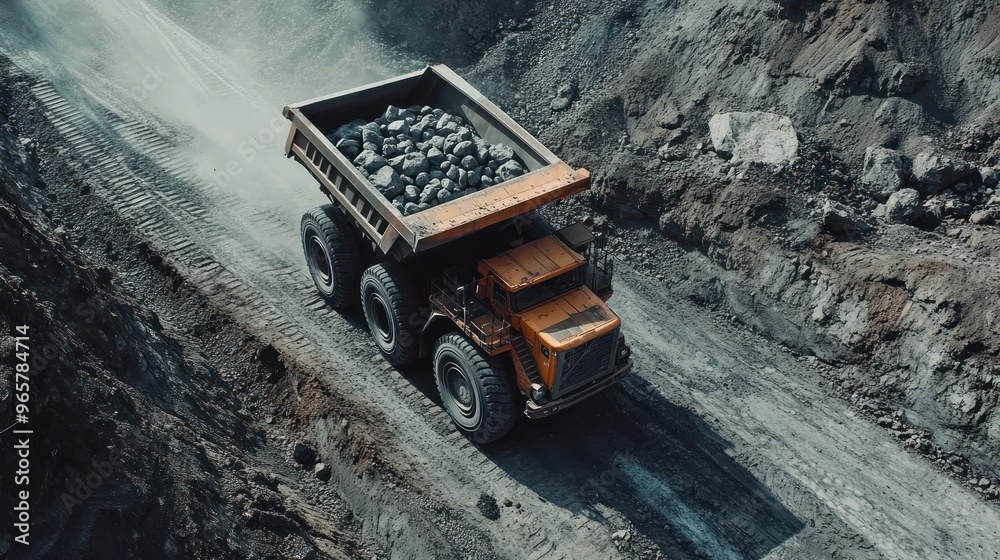Heavy Duty Mining Truck Transporting Ore Heavy Duty Mining Truck Transporting Ore