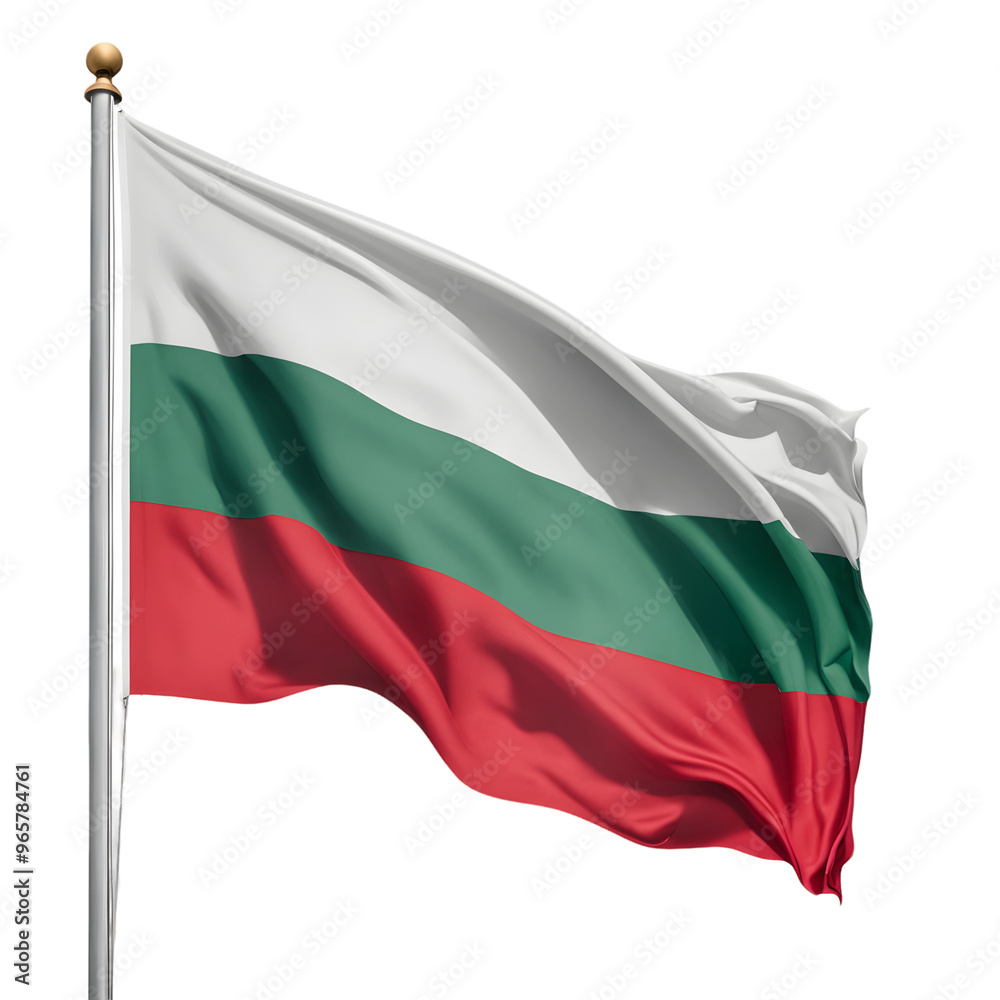 Bulgaria Flag Isolated on Transparent Background Bulgaria Flag Isolated on Transparent Background