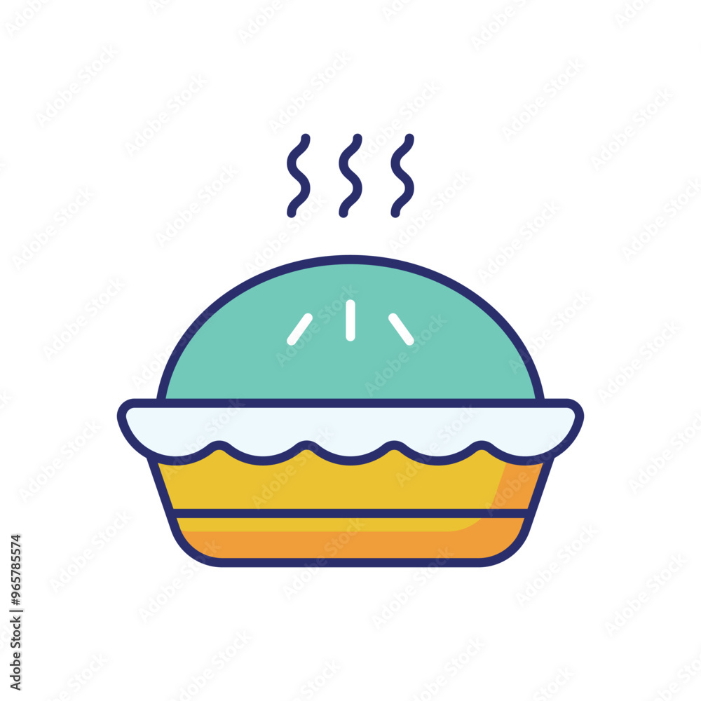 Pie vector icon stock illustration Pie vector icon stock illustration