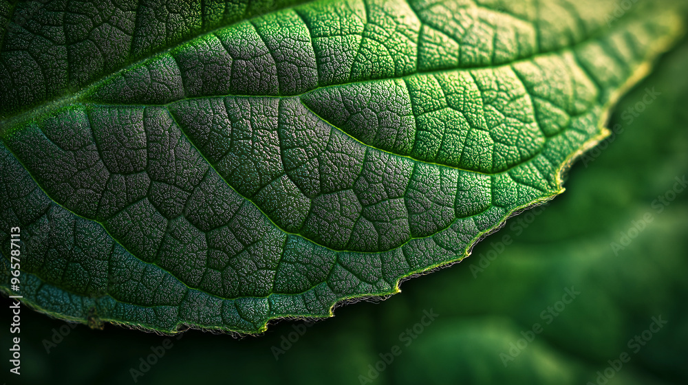 Fototapeta premium A leaf with a lot of texture and detail