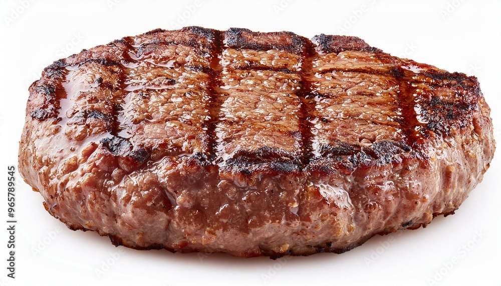 grilled hamburger meat isolated on white background, full depth of field
grilled hamburger meat isolated on white background, full depth of field