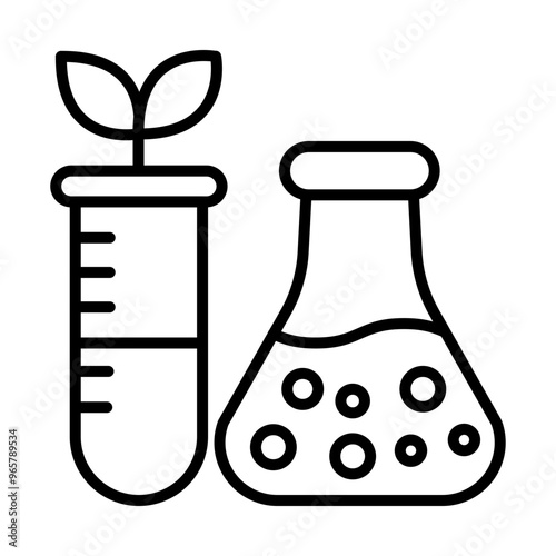 Biochemistry line icon