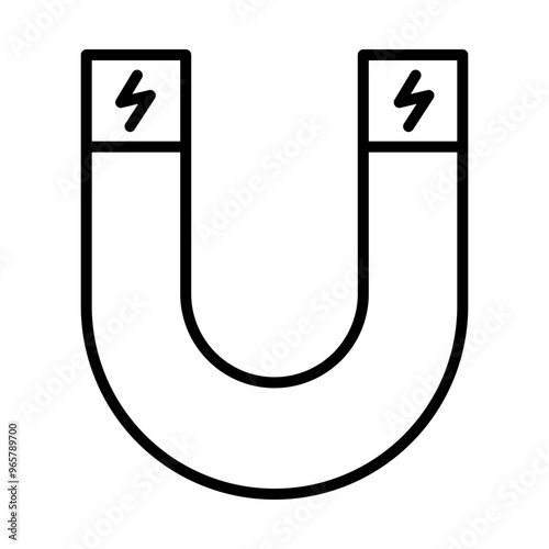 Magnet line icon