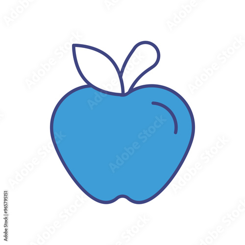 Apple vector icon stock illustration