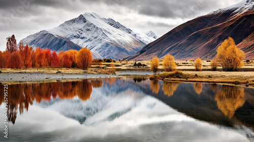 river flowing through a valley with mountains