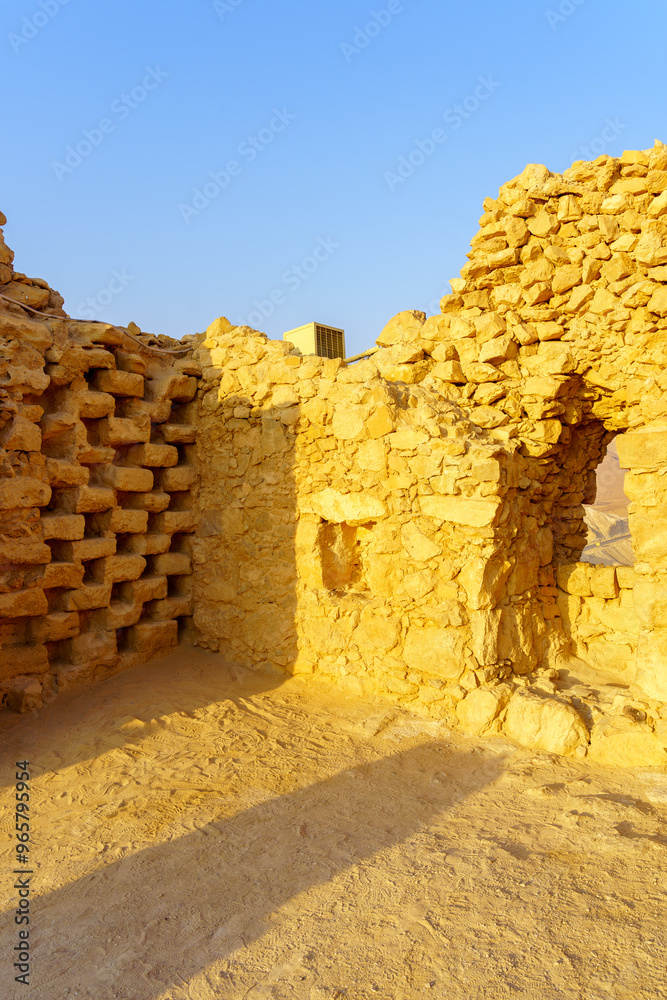 Ancient ruins of the Masada Fortress