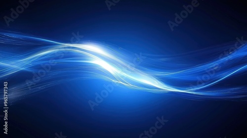 Abstract blue wave design