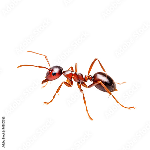 lonely ant isolated transparent background 