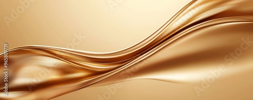 Elegant golden background with smooth, flowing texture and gentle highlights, ideal for luxury branding and high-end product visuals