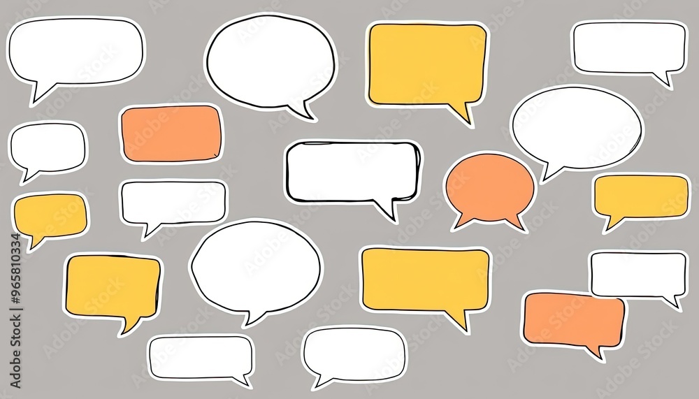 Obraz premium set of speech bubbles