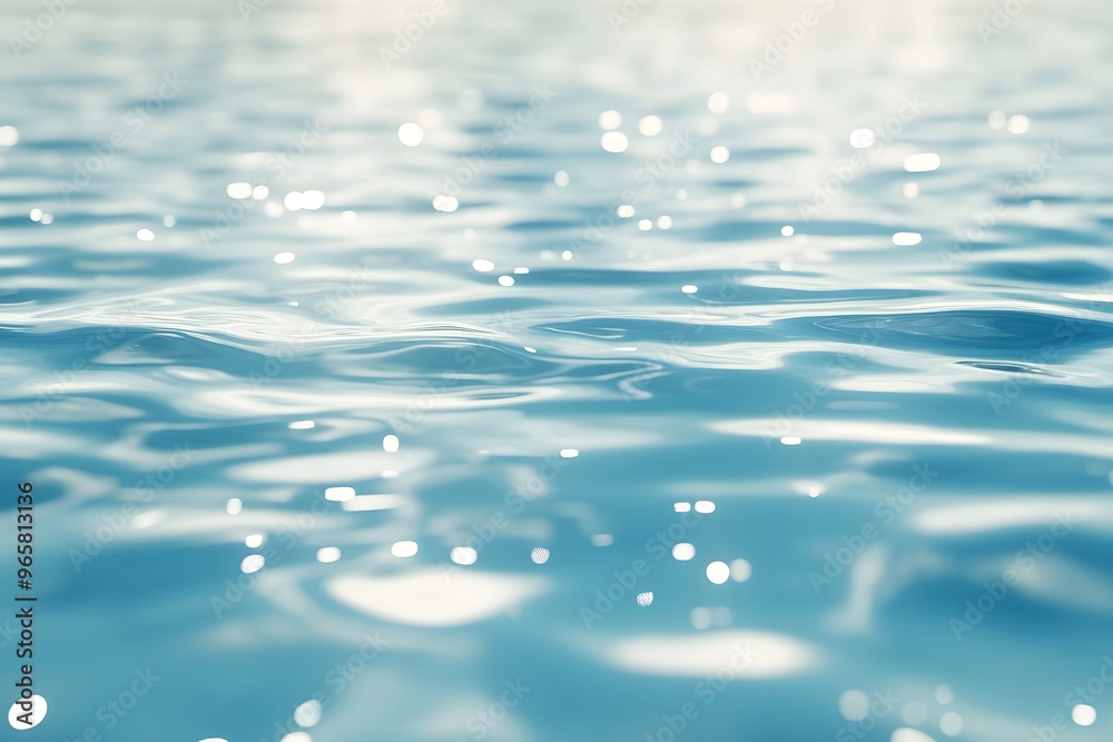 Ruhige Wasseroberfläche mit sanftem Bokeh-Effekt Ruhige Wasseroberfläche mit sanftem Bokeh-Effekt