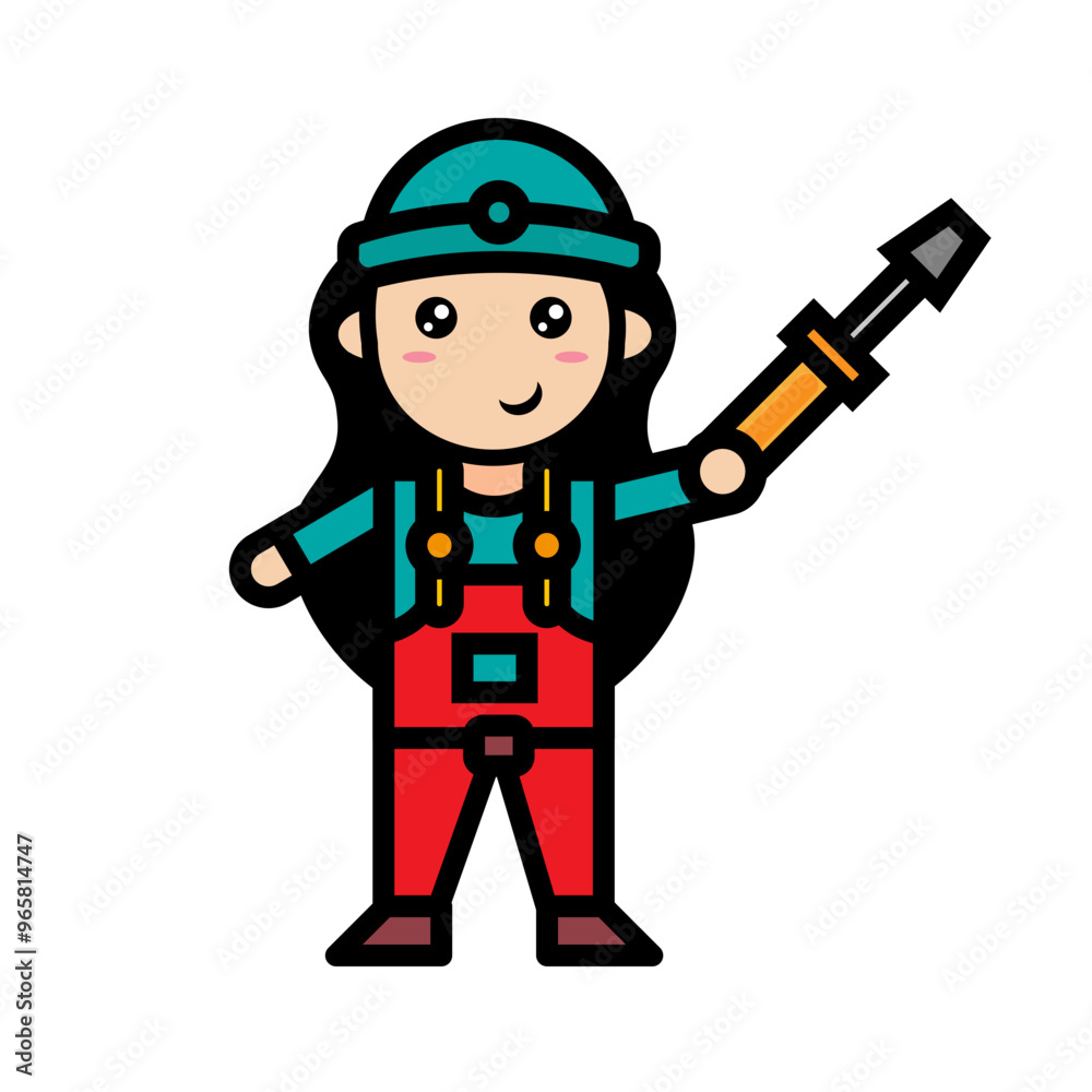 female mechanic holding a screwdriver