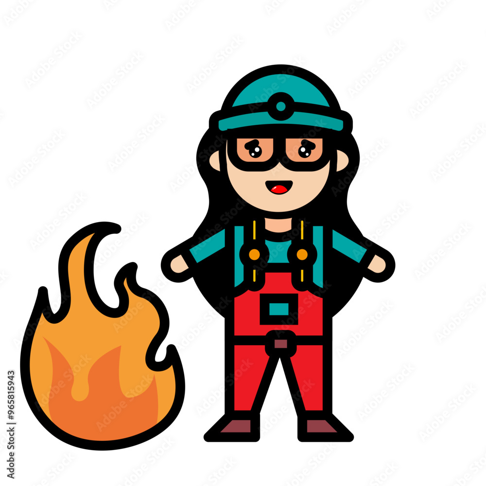 female mechanic playing with fire female mechanic playing with fire