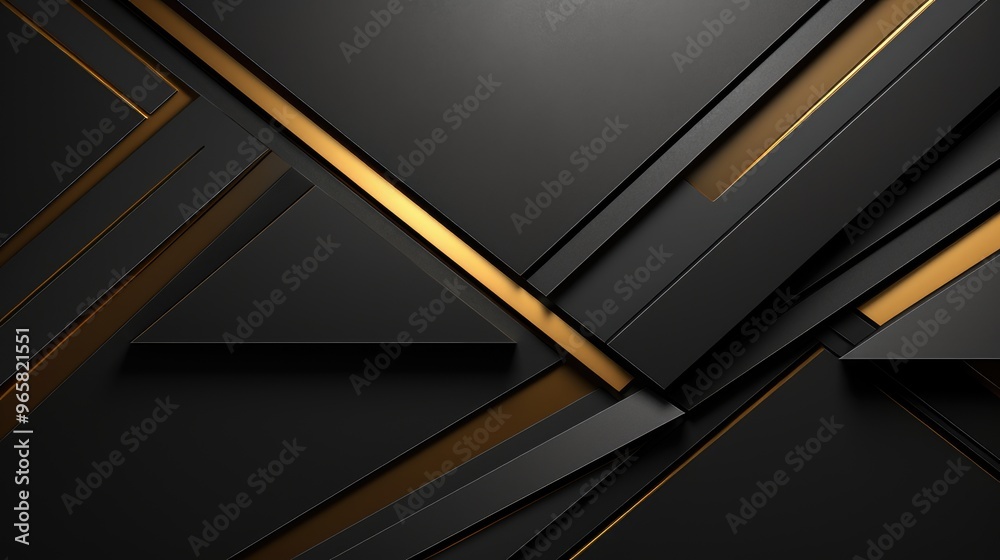 A sleek, modern abstract design featuring black and gold geometric shapes and lines, perfect for backgrounds or digital projects. A sleek, modern abstract design featuring black and gold geometric shapes and lines, perfect for backgrounds or digital projects.