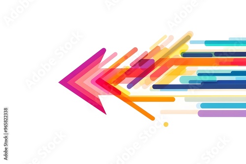 multiple arrow issolated on white background