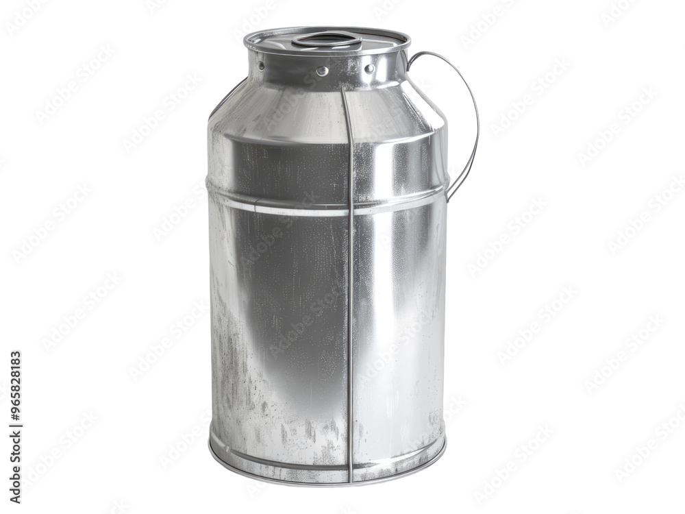 Aluminum milk can. Isolated PNG Aluminum milk can. Isolated PNG