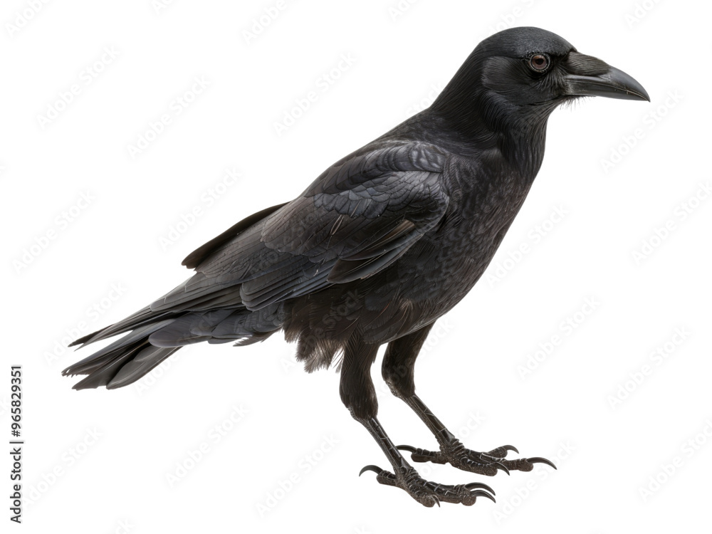 Fototapeta premium American crow. Isolated PNG
