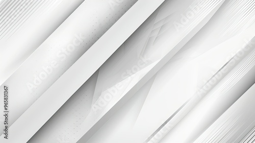 A sleek, modern abstract design featuring layered white elements, creating a sense of depth and sophistication.