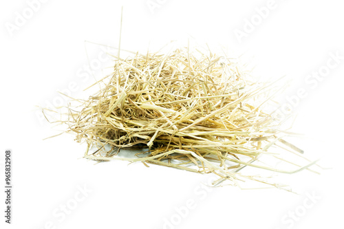 Rice straw dried