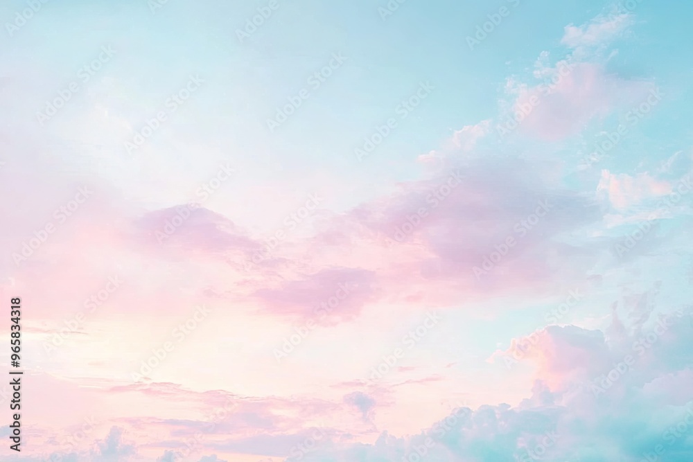 A serene sky with pastel hues of pink and blue, ideal for calming and tranquil backgrounds in various designs. A serene sky with pastel hues of pink and blue, ideal for calming and tranquil backgrounds in various designs.