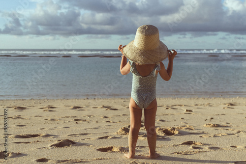 Little girl on the beach