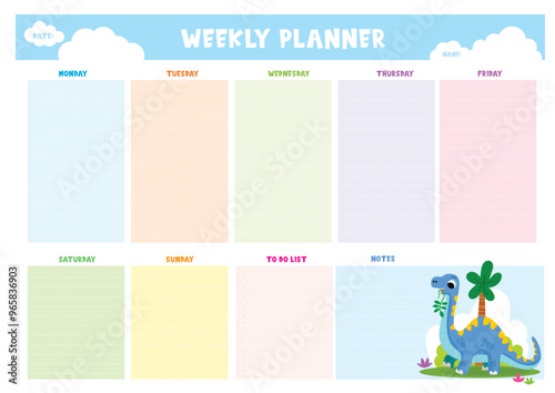 For kids weekly planner, to do list, mood tracker, reading list