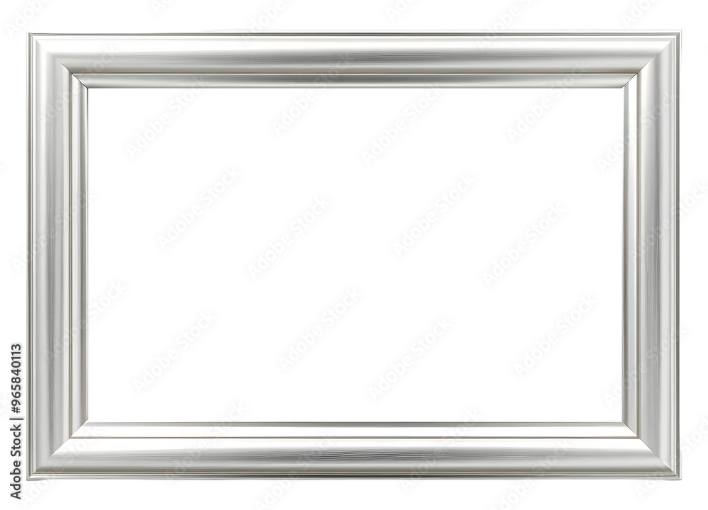Silver photo frame isolated on transparent background
Silver photo frame isolated on transparent background