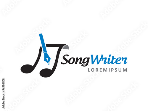 Song Writer logo symbol or icon template