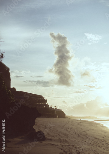 beach in the morning