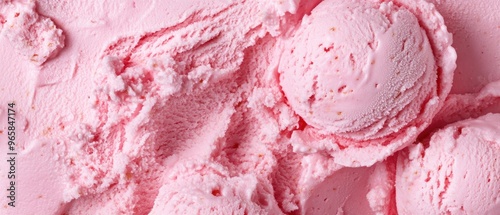 Texture pink strawberry ice cream background