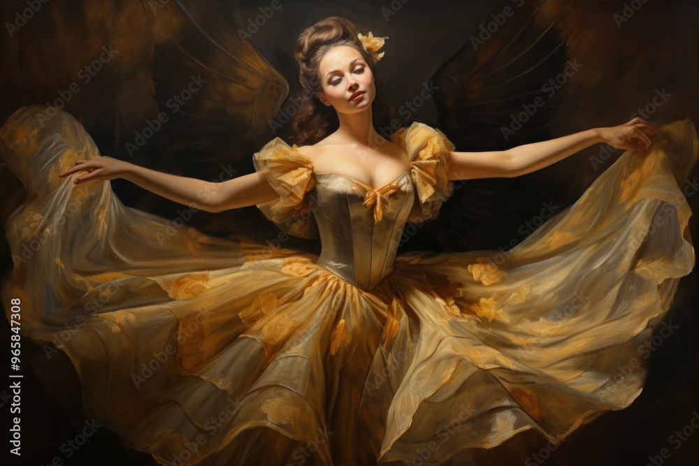 Ballerina painting dancing adult. Ballerina painting dancing adult.