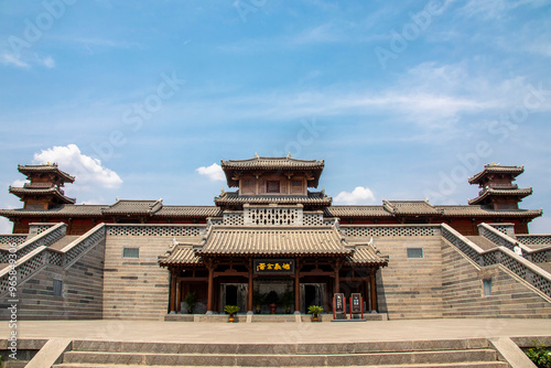 Fotografía Taiyuan Shanxi China Jun 16th 2024: the view of Jin Wengong Shrine